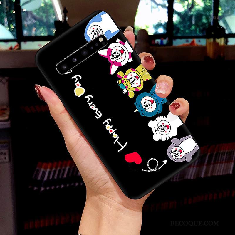 Kuori Samsung Galaxy S10 5g Maalaus Net Red Ihana, Kotelo Samsung Galaxy S10 5g Luova Valkoinen Trendi