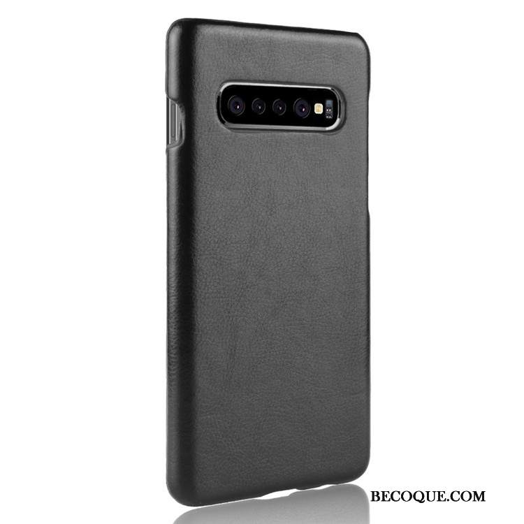 Kuori Samsung Galaxy S10 5g Nahka Kova Puhelimen Kuoret, Kotelo Samsung Galaxy S10 5g Suojaus Litsi
