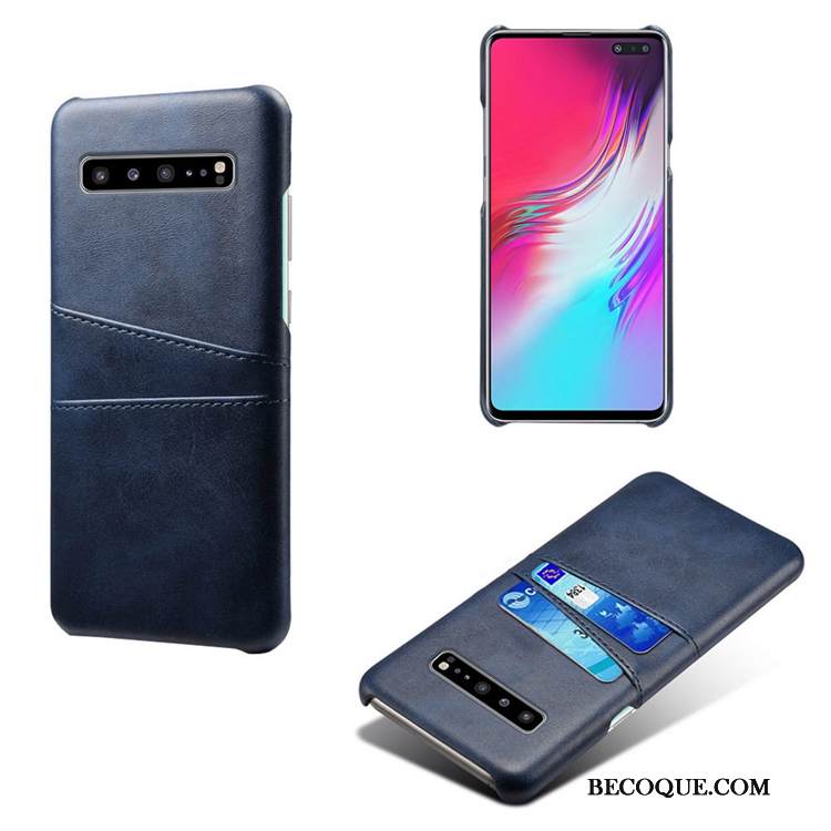 Kuori Samsung Galaxy S10 5g Nahka Pieni Lehmä, Kotelo Samsung Galaxy S10 5g Puhelimen Kuoret Kukkakuvio