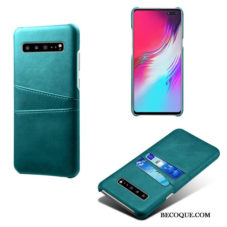 Kuori Samsung Galaxy S10 5g Nahka Pieni Lehmä, Kotelo Samsung Galaxy S10 5g Puhelimen Kuoret Kukkakuvio
