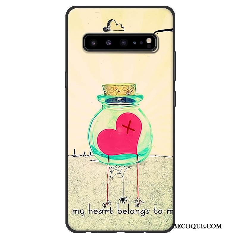 Kuori Samsung Galaxy S10 5g Pehmeä Neste Jauhe Pesty Suede, Kotelo Samsung Galaxy S10 5g Suojaus Musta Puhelimen Kuoret