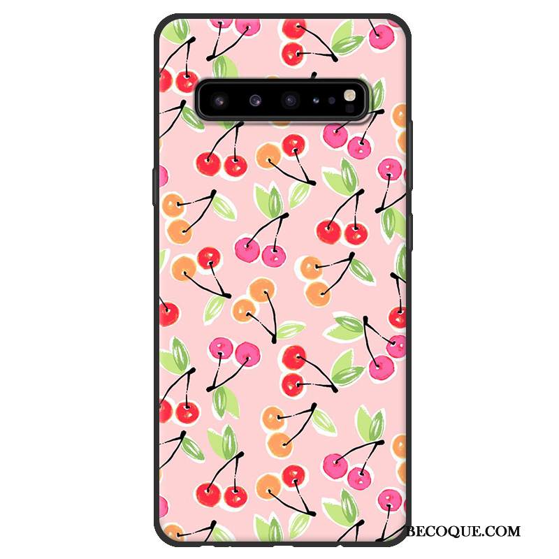 Kuori Samsung Galaxy S10 5g Pehmeä Neste Jauhe Pesty Suede, Kotelo Samsung Galaxy S10 5g Suojaus Musta Puhelimen Kuoret