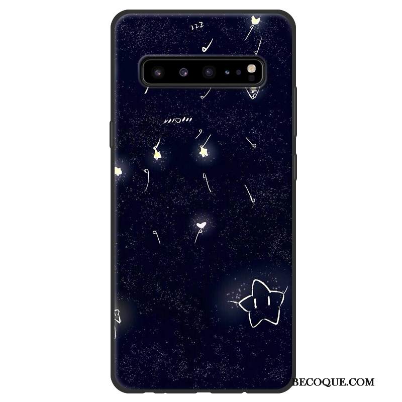 Kuori Samsung Galaxy S10 5g Pehmeä Neste Jauhe Pesty Suede, Kotelo Samsung Galaxy S10 5g Suojaus Musta Puhelimen Kuoret