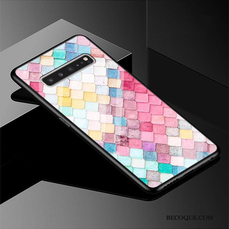 Kuori Samsung Galaxy S10 5g Suojaus Ihana Puhelimen Kuoret, Kotelo Samsung Galaxy S10 5g Vihreä Yksinkertainen