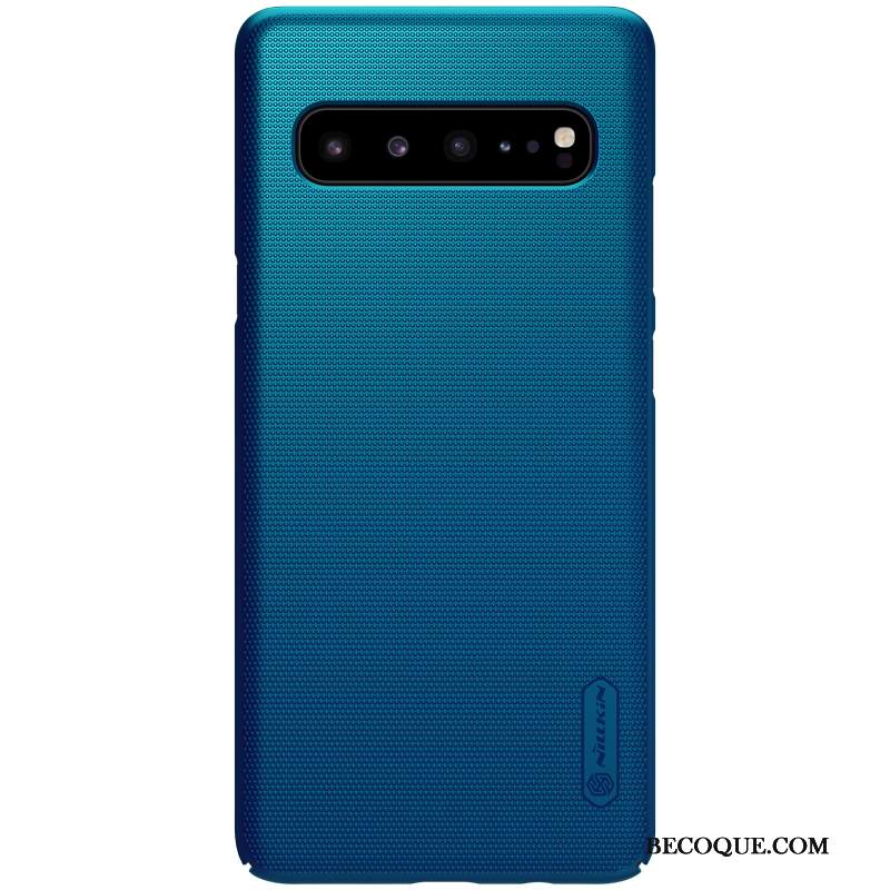 Kuori Samsung Galaxy S10 5g Suojaus Kova Liukumaton, Kotelo Samsung Galaxy S10 5g Pesty Suede Kulta