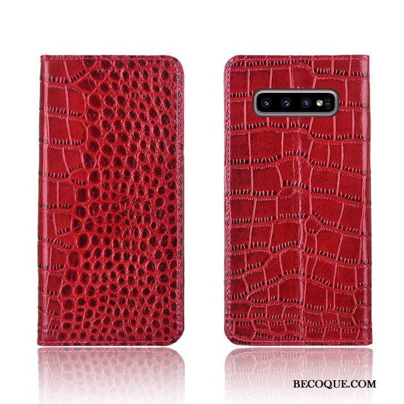 Kuori Samsung Galaxy S10+ Kuoret Sininen Uusi, Kotelo Samsung Galaxy S10+ Laukut Murtumaton Krokotiili