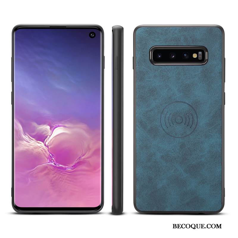 Kuori Samsung Galaxy S10 Laukut Auto Murtumaton, Kotelo Samsung Galaxy S10 Suojaus Puhelimen Kuoret Punainen