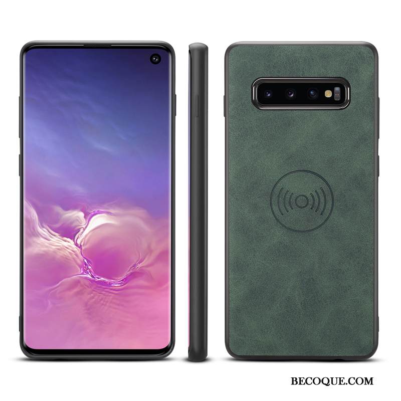 Kuori Samsung Galaxy S10 Laukut Auto Murtumaton, Kotelo Samsung Galaxy S10 Suojaus Puhelimen Kuoret Punainen