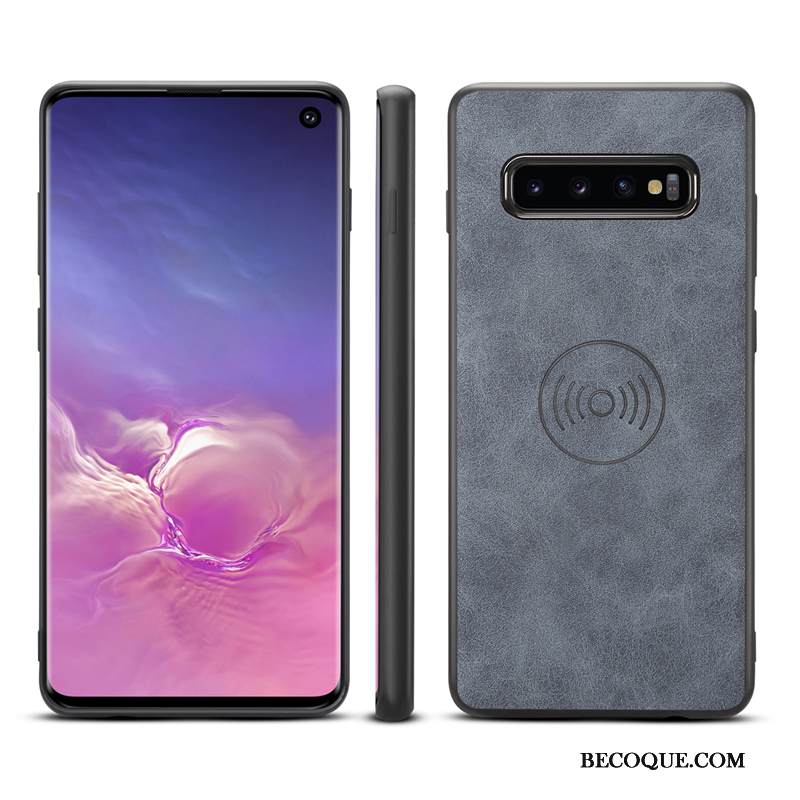 Kuori Samsung Galaxy S10 Laukut Auto Murtumaton, Kotelo Samsung Galaxy S10 Suojaus Puhelimen Kuoret Punainen