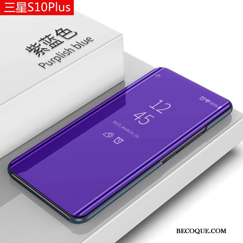 Kuori Samsung Galaxy S10+ Laukut Hopea Trendi, Kotelo Samsung Galaxy S10+ Pehmeä Neste Puhelimen Kuoret Horrostila