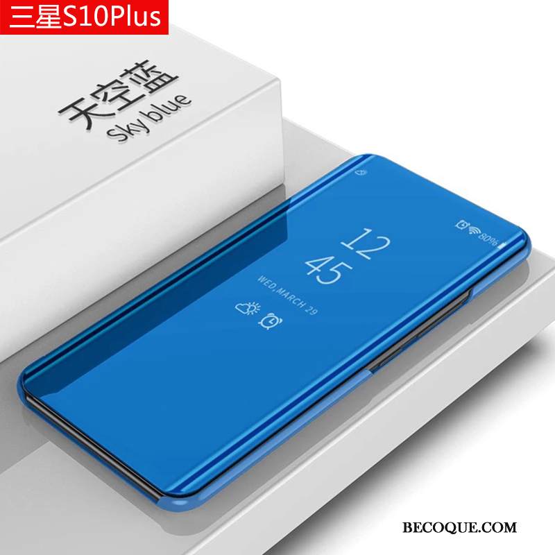 Kuori Samsung Galaxy S10+ Laukut Hopea Trendi, Kotelo Samsung Galaxy S10+ Pehmeä Neste Puhelimen Kuoret Horrostila