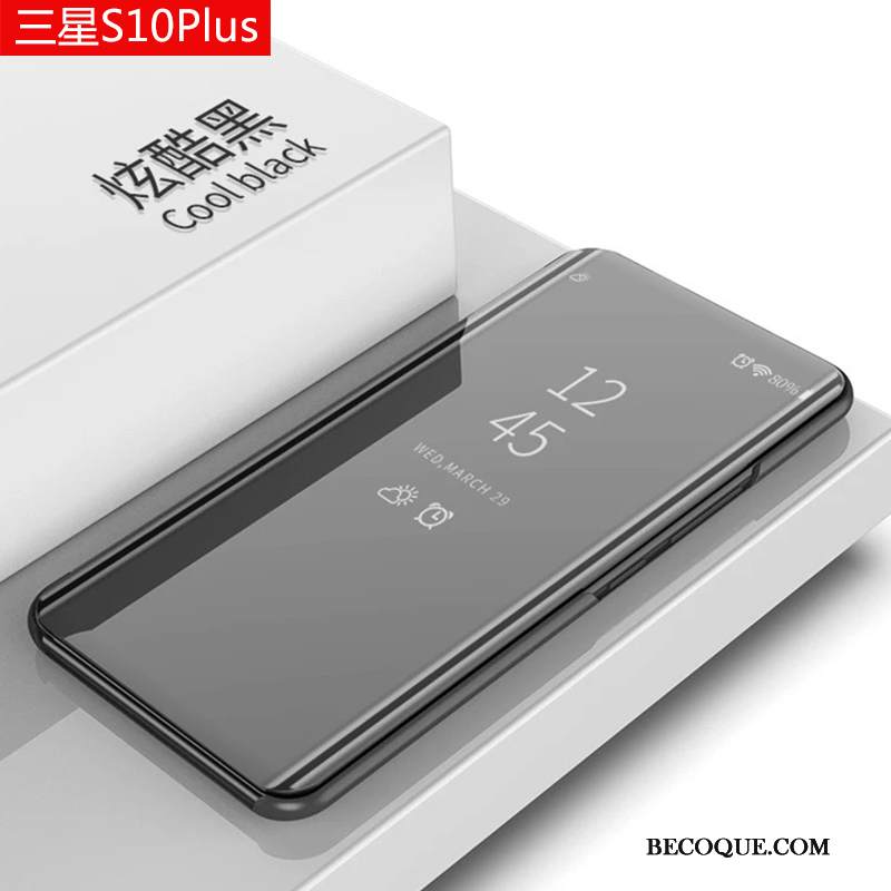 Kuori Samsung Galaxy S10+ Laukut Hopea Trendi, Kotelo Samsung Galaxy S10+ Pehmeä Neste Puhelimen Kuoret Horrostila