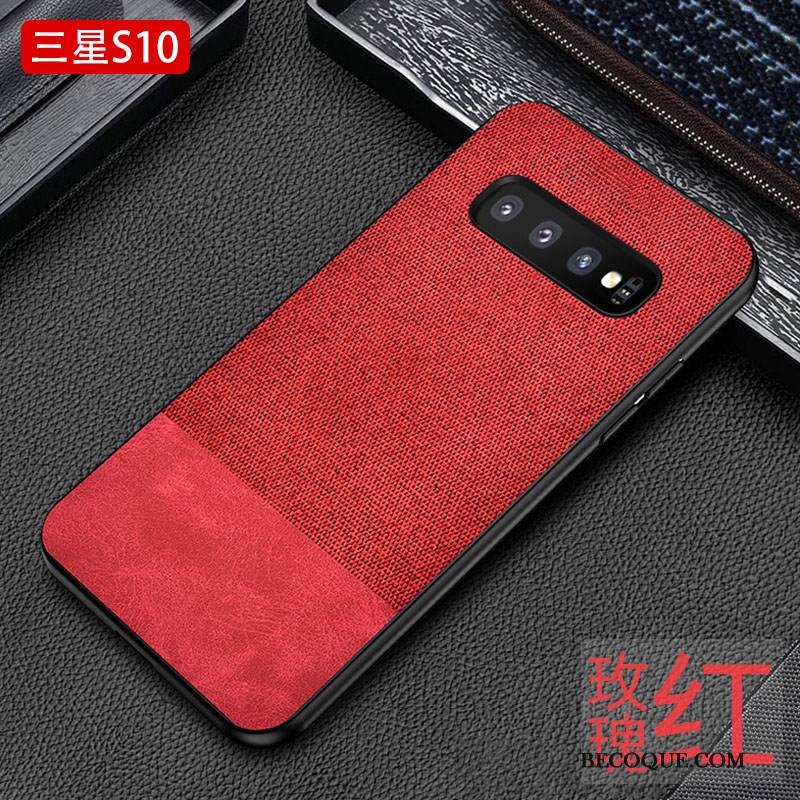 Kuori Samsung Galaxy S10 Laukut Kukkakuvio Puhelimen Kuoret, Kotelo Samsung Galaxy S10 Suojaus Sininen Persoonallisuus