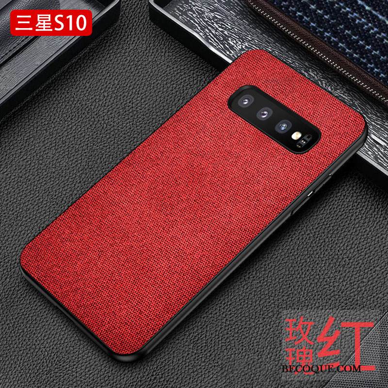 Kuori Samsung Galaxy S10 Laukut Kukkakuvio Puhelimen Kuoret, Kotelo Samsung Galaxy S10 Suojaus Sininen Persoonallisuus