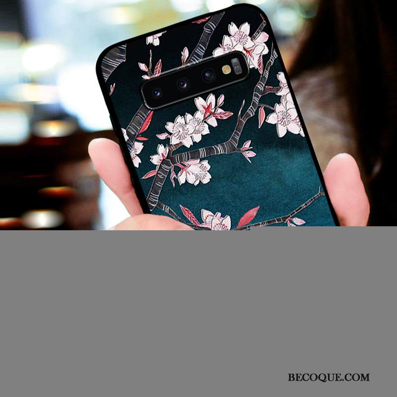 Kuori Samsung Galaxy S10 Laukut Net Red Muokata, Kotelo Samsung Galaxy S10 Luova Tide-brändi Pesty Suede