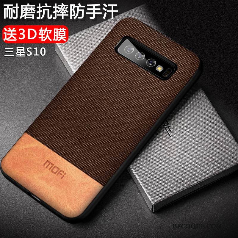 Kuori Samsung Galaxy S10 Laukut Net Red Ylellisyys, Kotelo Samsung Galaxy S10 Pehmeä Neste Kukkakuvio Uusi