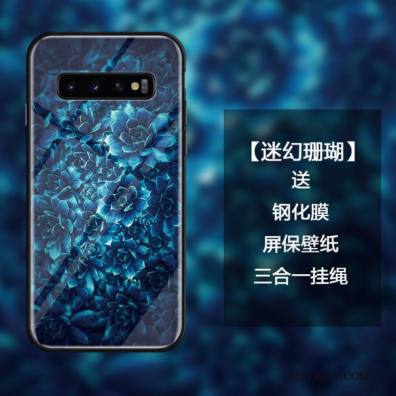 Kuori Samsung Galaxy S10 Laukut Persoonallisuus Taide, Kotelo Samsung Galaxy S10 Suojaus Musta Murtumaton