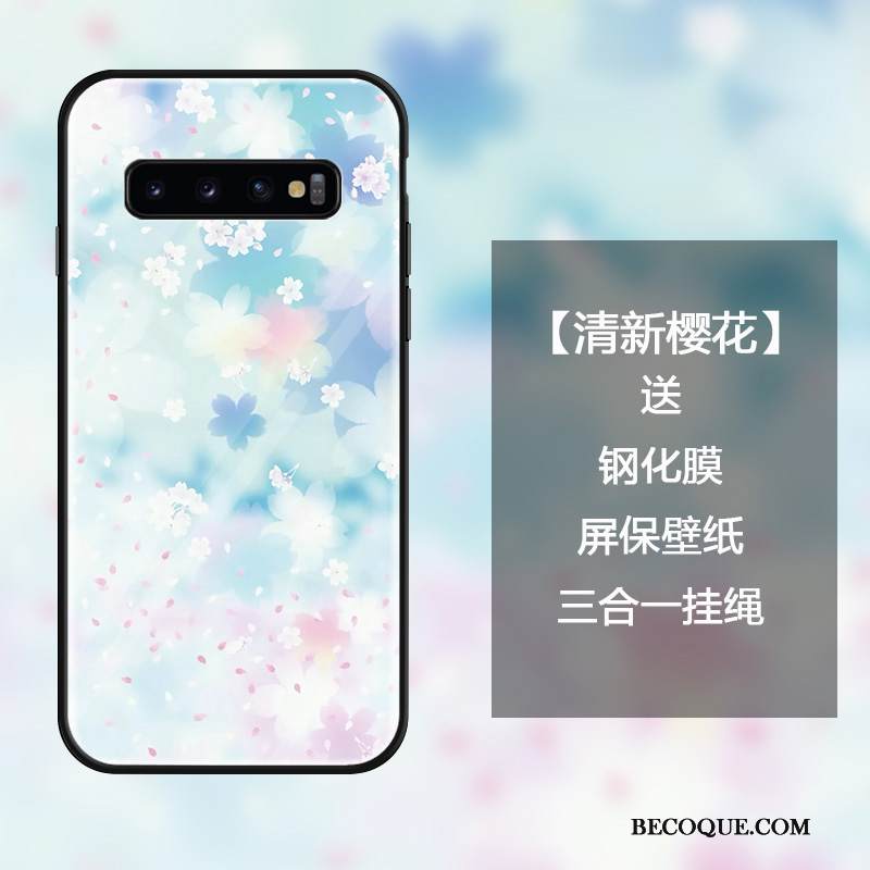 Kuori Samsung Galaxy S10 Laukut Persoonallisuus Taide, Kotelo Samsung Galaxy S10 Suojaus Musta Murtumaton