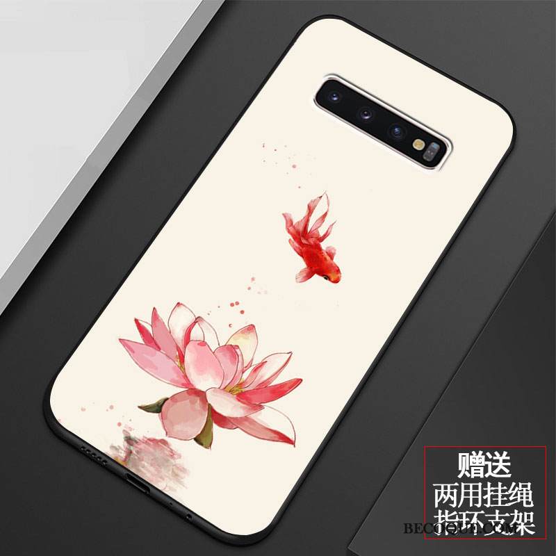 Kuori Samsung Galaxy S10 Laukut Pieni Jauhe, Kotelo Samsung Galaxy S10 Silikoni Taide Puhelimen Kuoret