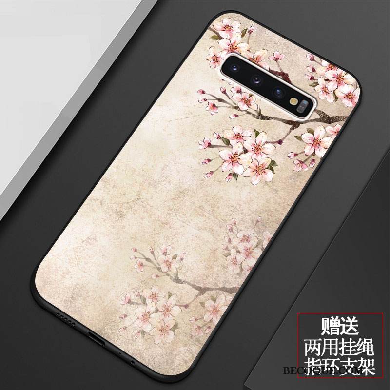 Kuori Samsung Galaxy S10 Laukut Pieni Jauhe, Kotelo Samsung Galaxy S10 Silikoni Taide Puhelimen Kuoret