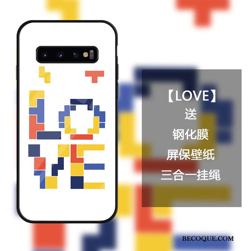 Kuori Samsung Galaxy S10 Laukut Puhelimen Kuoret Jauhe, Kotelo Samsung Galaxy S10 Luova Karkaisu Ripustettavat Koristeet