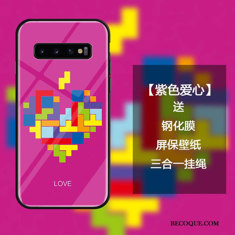 Kuori Samsung Galaxy S10 Laukut Puhelimen Kuoret Jauhe, Kotelo Samsung Galaxy S10 Luova Karkaisu Ripustettavat Koristeet