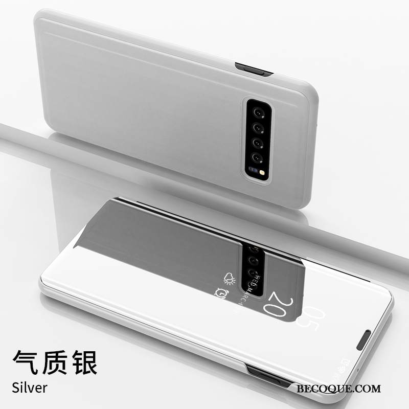 Kuori Samsung Galaxy S10+ Laukut Puhelimen Kuoret Murtumaton, Kotelo Samsung Galaxy S10+ Nahka Persoonallisuus Net Red