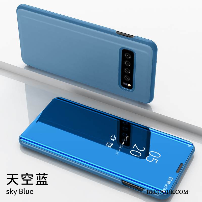 Kuori Samsung Galaxy S10+ Laukut Puhelimen Kuoret Murtumaton, Kotelo Samsung Galaxy S10+ Nahka Persoonallisuus Net Red