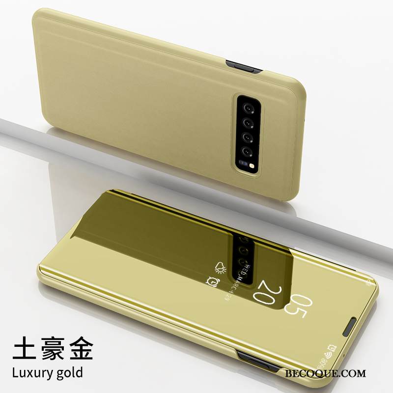 Kuori Samsung Galaxy S10+ Laukut Puhelimen Kuoret Murtumaton, Kotelo Samsung Galaxy S10+ Nahka Persoonallisuus Net Red