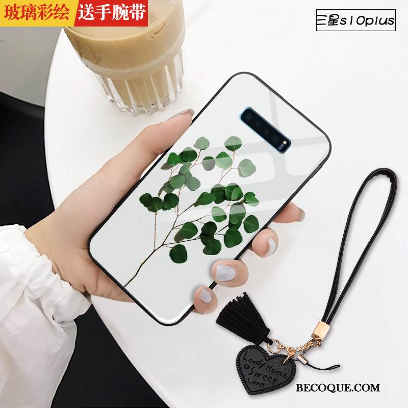 Kuori Samsung Galaxy S10+ Laukut Puhelimen Kuoret Tide-brändi, Kotelo Samsung Galaxy S10+ Suojaus Kova Pieni