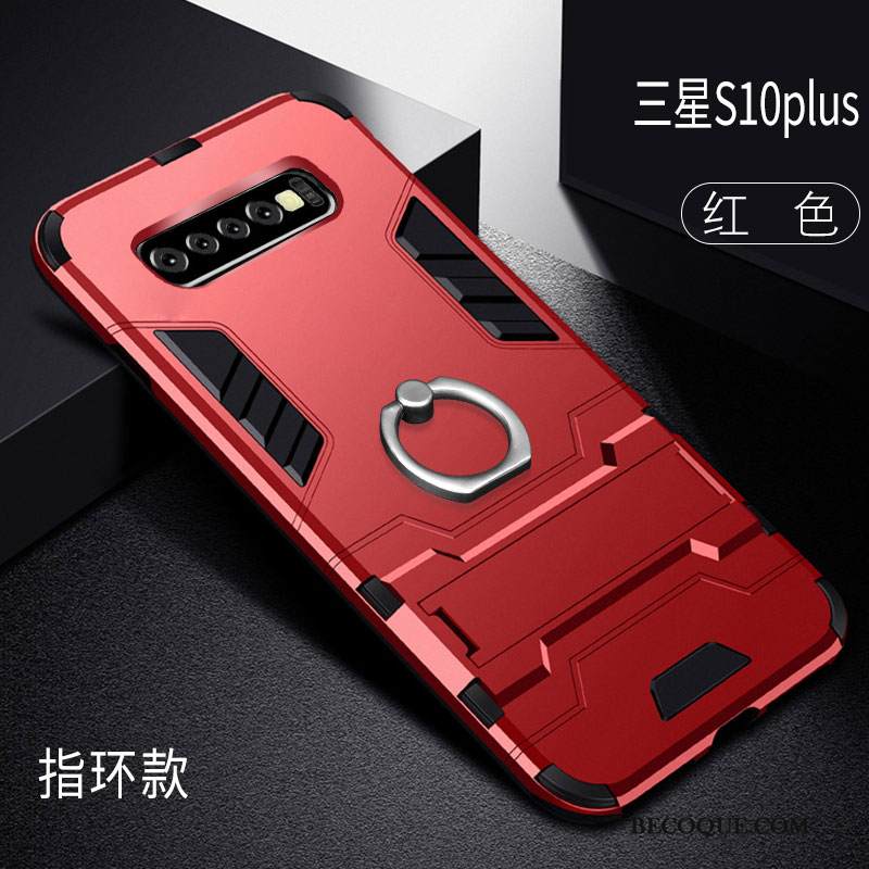 Kuori Samsung Galaxy S10+ Laukut Rengas Pesty Suede, Kotelo Samsung Galaxy S10+ Tuki Murtumaton Persoonallisuus