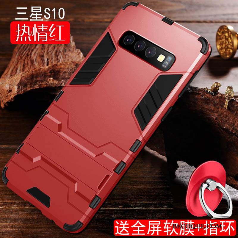 Kuori Samsung Galaxy S10 Laukut Sininen Kova, Kotelo Samsung Galaxy S10 Suojaus Murtumaton Puhelimen Kuoret