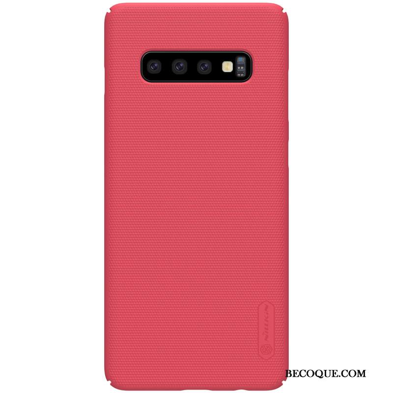 Kuori Samsung Galaxy S10 Laukut Sininen Pesty Suede, Kotelo Samsung Galaxy S10 Suojaus Kova Murtumaton