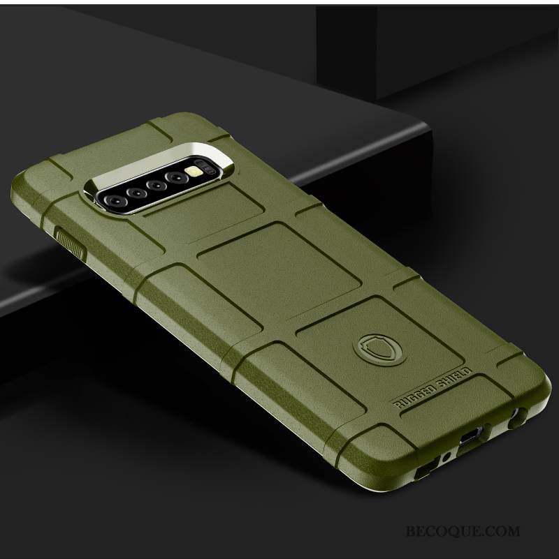 Kuori Samsung Galaxy S10+ Laukut Suupaltti Murtumaton, Kotelo Samsung Galaxy S10+ Pehmeä Neste Sininen Liukumaton