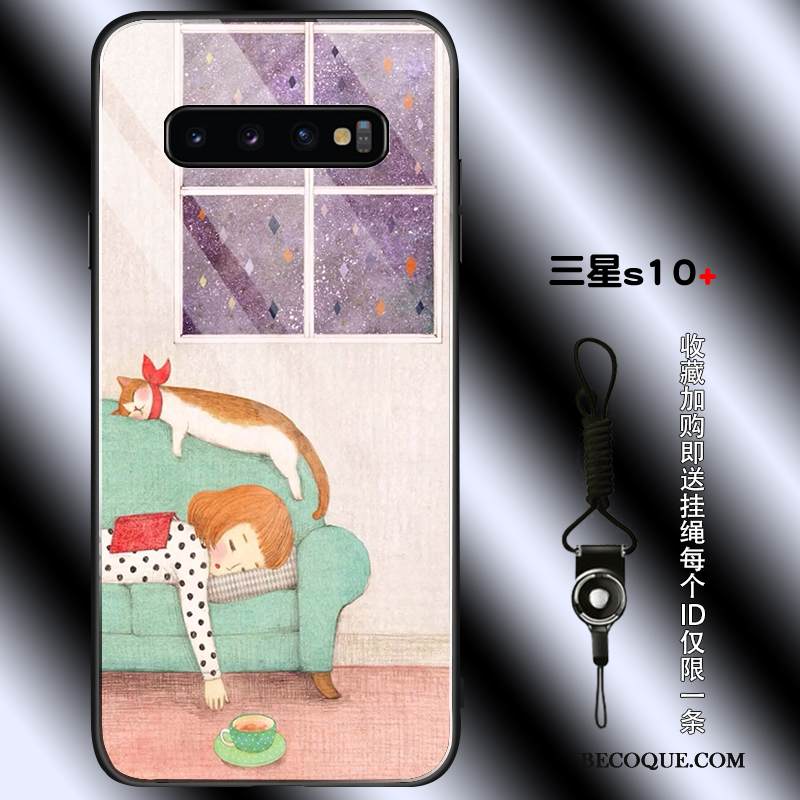 Kuori Samsung Galaxy S10+ Laukut Trendi Puhelimen Kuoret, Kotelo Samsung Galaxy S10+ Suojaus Persoonallisuus Murtumaton
