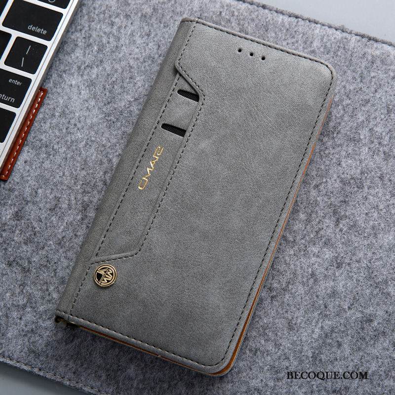 Kuori Samsung Galaxy S10 Lite Nahka Puhelimen Kuoret Harmaa, Kotelo Samsung Galaxy S10 Lite Kuoret