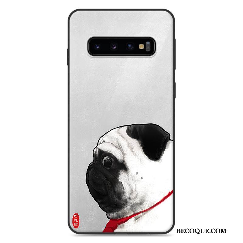 Kuori Samsung Galaxy S10+ Luova Murtumaton Trendi, Kotelo Samsung Galaxy S10+ Tila Harmaa Puhelimen Kuoret