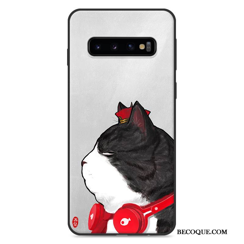 Kuori Samsung Galaxy S10+ Luova Murtumaton Trendi, Kotelo Samsung Galaxy S10+ Tila Harmaa Puhelimen Kuoret