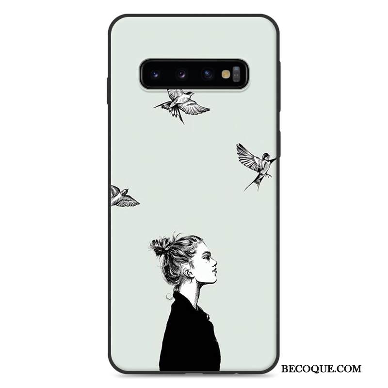 Kuori Samsung Galaxy S10+ Luova Murtumaton Trendi, Kotelo Samsung Galaxy S10+ Tila Harmaa Puhelimen Kuoret