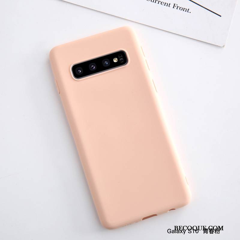 Kuori Samsung Galaxy S10 Luova Ohut Harmaa, Kotelo Samsung Galaxy S10 Laukut Murtumaton Pesty Suede