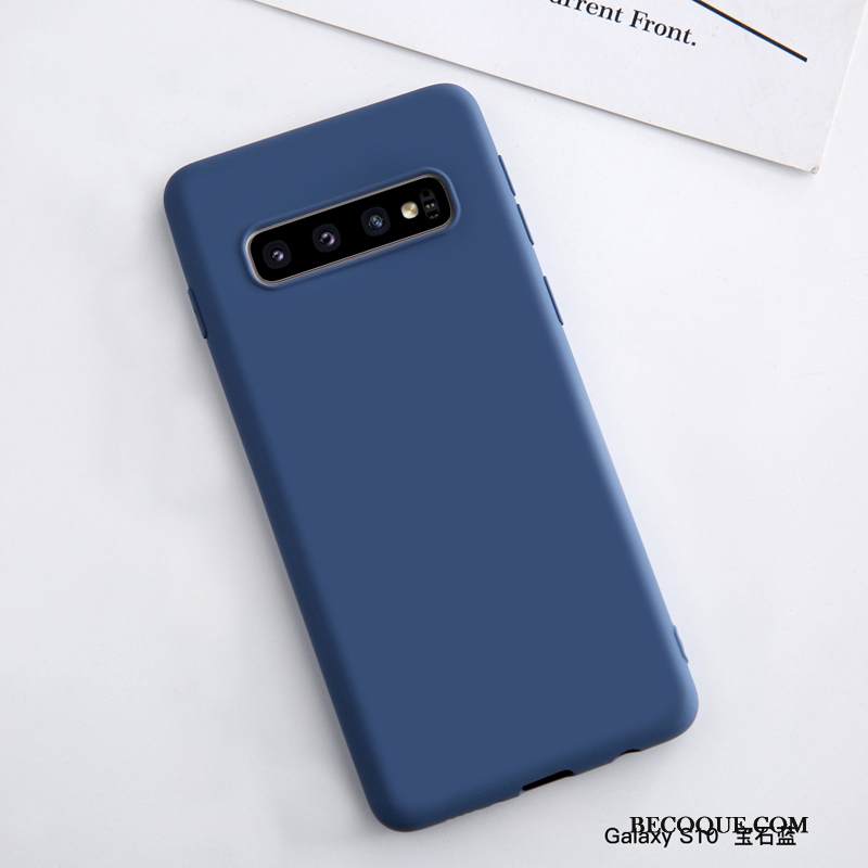 Kuori Samsung Galaxy S10 Luova Ohut Harmaa, Kotelo Samsung Galaxy S10 Laukut Murtumaton Pesty Suede
