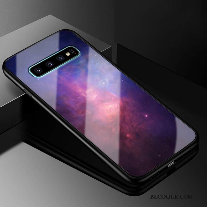 Kuori Samsung Galaxy S10+ Luova Puhelimen Kuoret Murtumaton, Kotelo Samsung Galaxy S10+ Laukut Trendi Musta