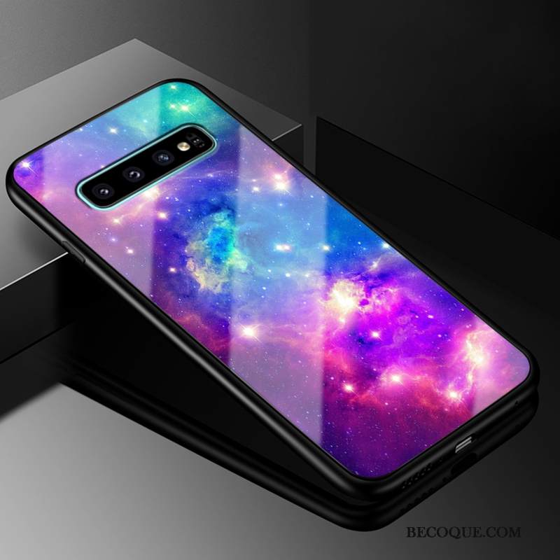 Kuori Samsung Galaxy S10+ Luova Puhelimen Kuoret Murtumaton, Kotelo Samsung Galaxy S10+ Laukut Trendi Musta