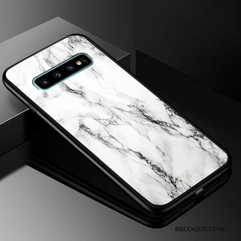 Kuori Samsung Galaxy S10+ Luova Puhelimen Kuoret Murtumaton, Kotelo Samsung Galaxy S10+ Laukut Trendi Musta