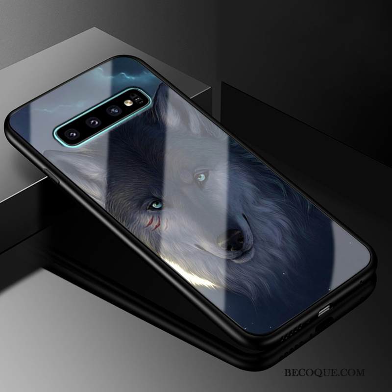 Kuori Samsung Galaxy S10+ Luova Puhelimen Kuoret Murtumaton, Kotelo Samsung Galaxy S10+ Laukut Trendi Musta