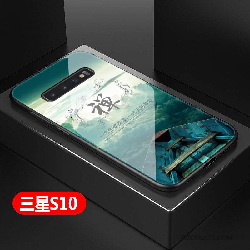 Kuori Samsung Galaxy S10 Luova Tide-brändi Kova, Kotelo Samsung Galaxy S10 Suojaus Yksinkertainen Murtumaton