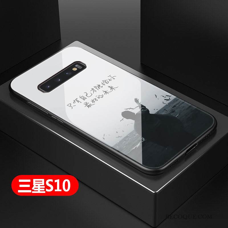 Kuori Samsung Galaxy S10 Luova Tide-brändi Kova, Kotelo Samsung Galaxy S10 Suojaus Yksinkertainen Murtumaton