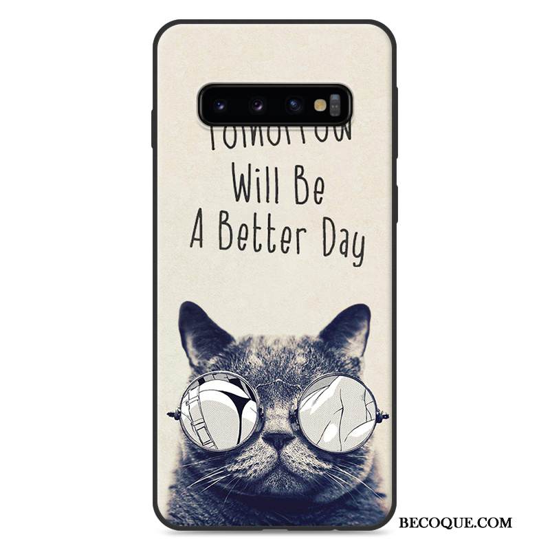 Kuori Samsung Galaxy S10+ Maalaus Puhelimen Kuoret Sininen, Kotelo Samsung Galaxy S10+ Suojaus Maisema