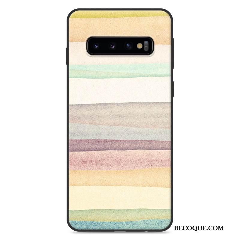 Kuori Samsung Galaxy S10+ Maalaus Puhelimen Kuoret Sininen, Kotelo Samsung Galaxy S10+ Suojaus Maisema