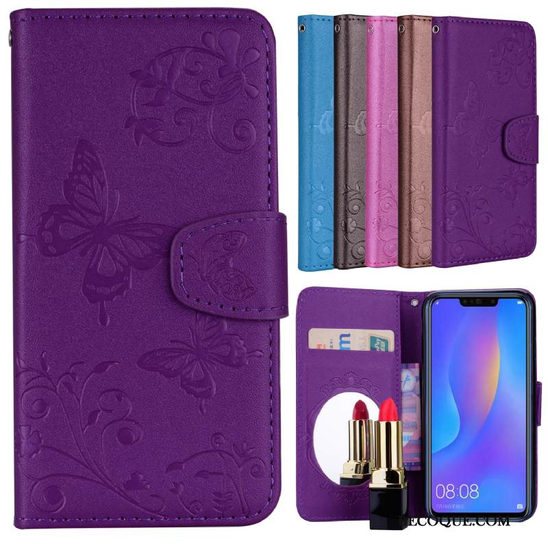 Kuori Samsung Galaxy S10+ Nahka Kortti Perhonen, Kotelo Samsung Galaxy S10+ Suojaus Kukka Puhelimen Kuoret